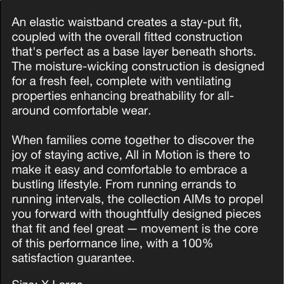 all in motion black  fitted performance pants - Picture 6 of 10